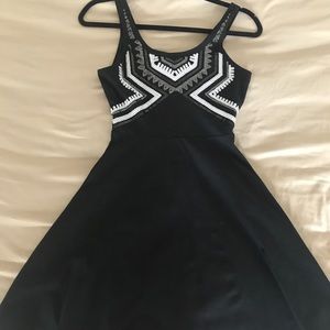 Express Cute black flowy sparkly dress formal